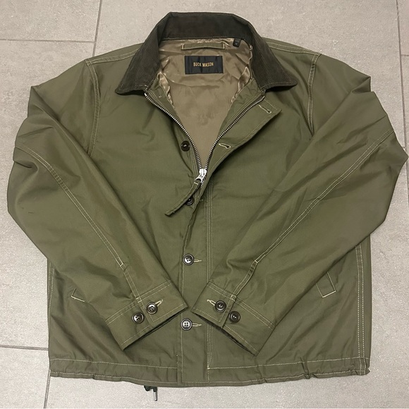 Buck Mason Other - Buck Mason Men's Jacket Olive Green Corduroy Collar Medium $398